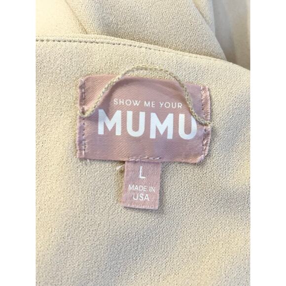 Show Me Your Mumu Paris Gown in Champagne Stretch L - Picture 5 of 7